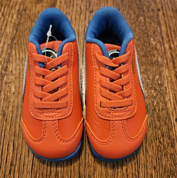 Puma Infant Sneakers in Orange and Blue Sz US 5C - Picture 2 of 7
